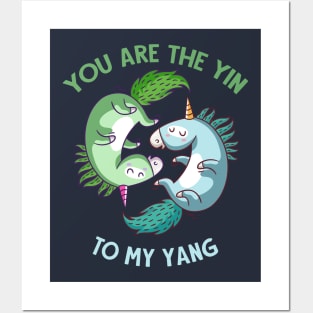 Yin Yang Unicorn Posters and Art